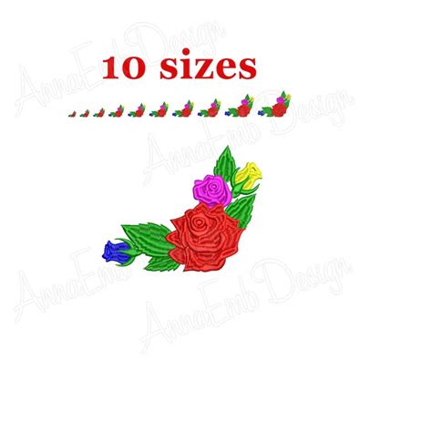 Rose Embroidery Design Flower Embroidery Design Machine Em Inspire Uplift