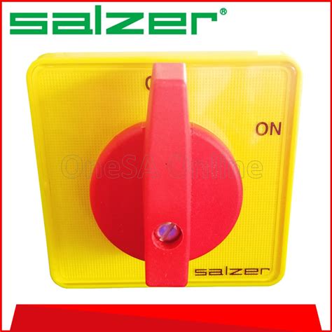 SALZER ISOLATOR SELECTOR SWITCH ON OFF 25A 3P S2561003 B03 Shopee