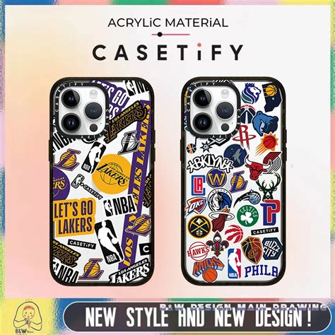 Capa De Celular Fashion Nba Casetify Compat Vel Iphone