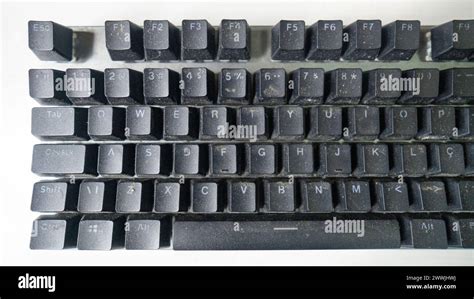 Data Input Device Computer Keyboard Used In Detail Stock Photo Alamy