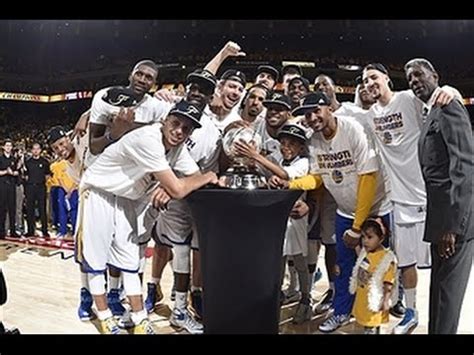 Warriors Crowned Nba Western Conference Champions Youtube