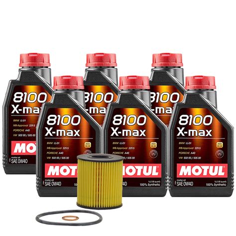 6L Motul 8100 X MAX 0W40 Wix Filter Motor Oil Change Kit For Mini