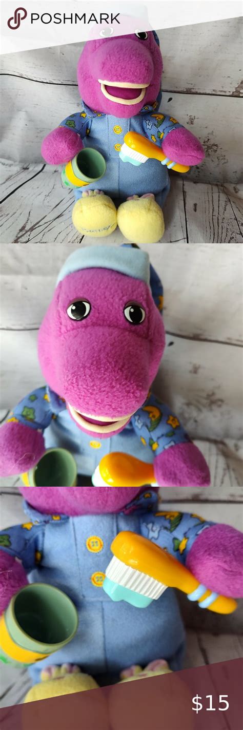 Barney The Dinosaur Brush Your Teeth Plush Toy 2001 Does Not Work