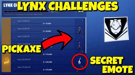 How To Unlock New Lynx Skin Secret Emote Pickaxe In Fortnite Season 7