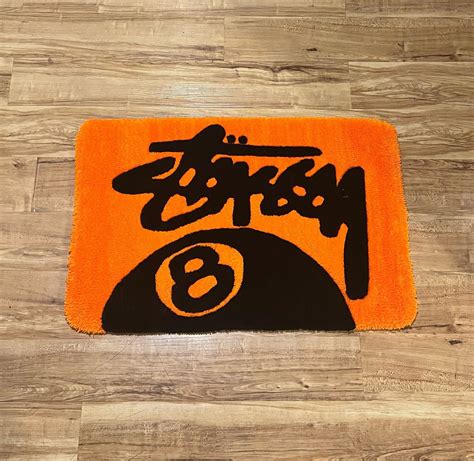 Orange Stussy 8 Ball Rug I Made Ig Gs Rstussy