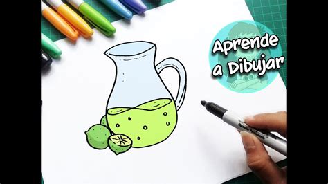 Como Dibujar Una Jarra De Limonada Dibujos Para Dibujar Youtube