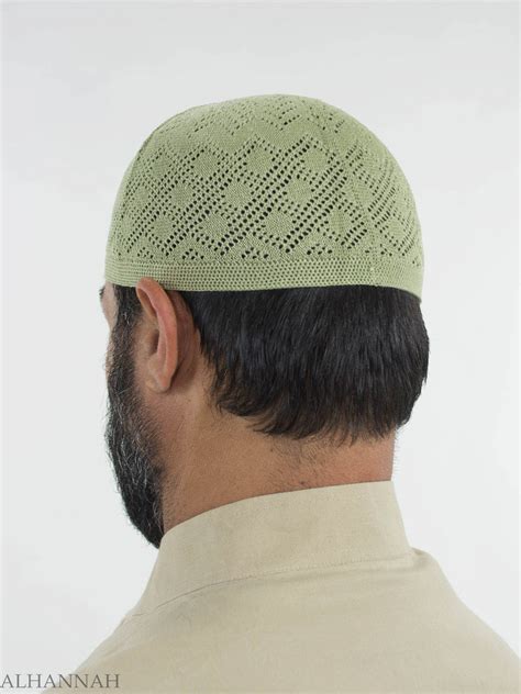 Traditional Knitted Cotton Kufi Me Alhannah Islamic Clothing