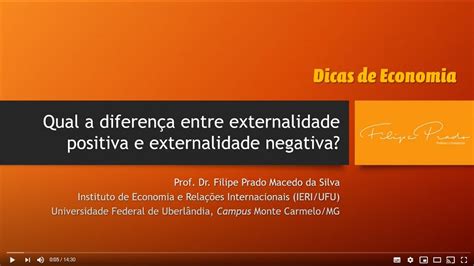 Qual A Diferen A Entre Externalidade Positiva E Externalidade Negativa