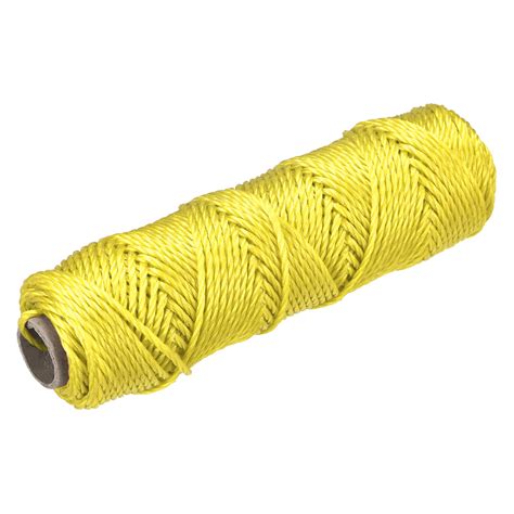 Uxcell Braid Nylon Mason Line Yellow M Feet Mm Dia For Diy