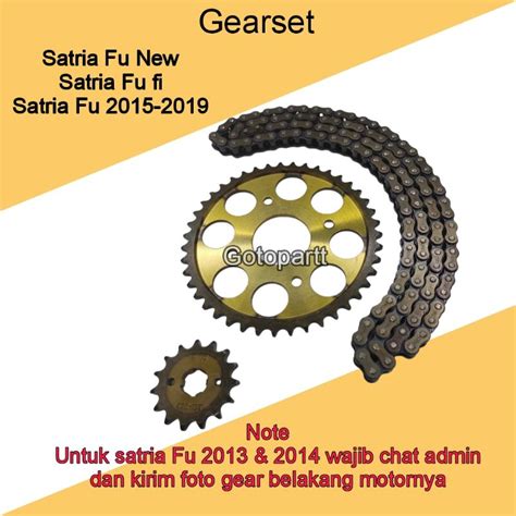 Jual Gearset Satria Fu New Satria Fu Fi 2015 2019 Gear Gir Ger Gigi