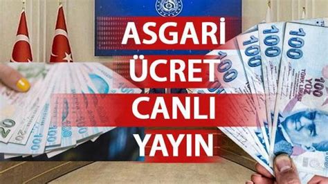 ASGARİ ÜCRET CANLI YAYIN Son dakika 2024 asgari ücret toplantısı Zam