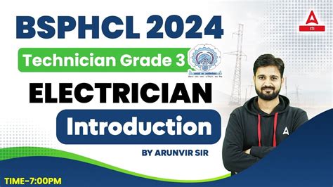 BSPHCL Technician Grade 3 2024 BSPHCL Electrician Class