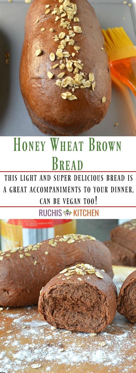 Honey Wheat Brown Bread With Video Ruchiskitchen