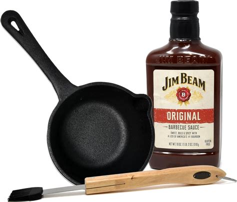 Amazon Jim Beam Pre Seasoned Heavy Duty Construction Black Cast