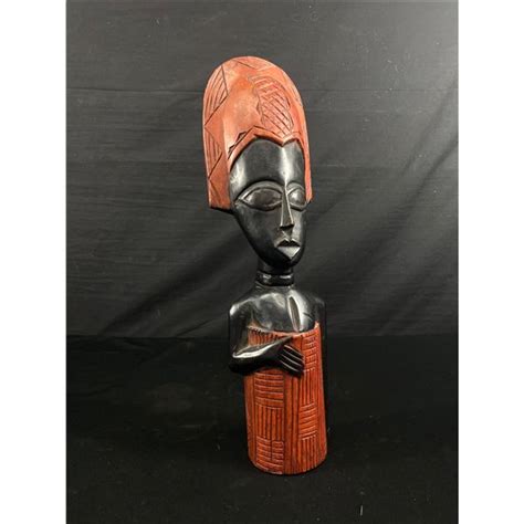 17" Tall Ghana Wood Carving