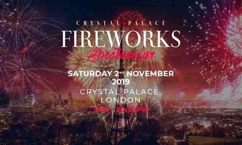 All About London: Crystal Palace Fireworks Spectacular 2019, 2 November at Crystal Palace Park ...