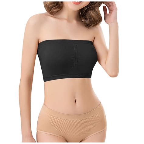 Kihout Bra For Women Clearance Womens Stretch Strapless Brasummer Bandeau Braplus Size