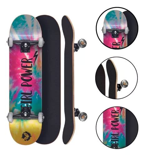 Skate Montado 8 0 Abec 5 Profissional Cisco Feminino Tie Dye Frete grátis