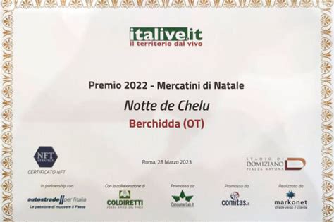 Notte De Chelu Berchidda Il Paese Dei Presepi Vince Il Premio