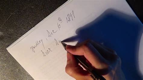 Asmr Handwriting Writing A Letter Youtube