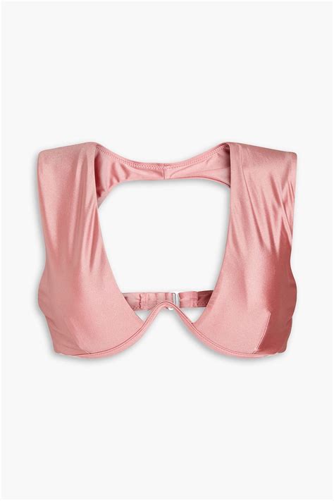 Andrea Iyamah Kuwa Cutout Underwired Bikini Top The Outnet