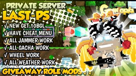 Giveaway Role Mods New Gtps Growtopia Private Server