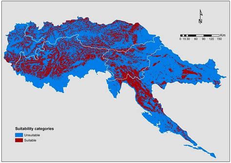 Categorical Map Depicting Suitable And Unsuitable Categories