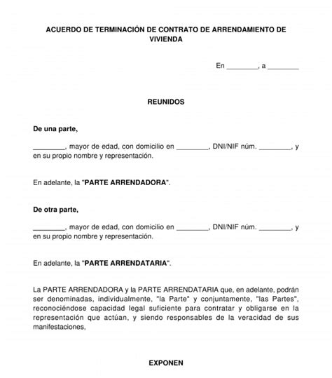 Finalizacion De Contrato De Arrendamiento Actualizado Agosto Hot Sex