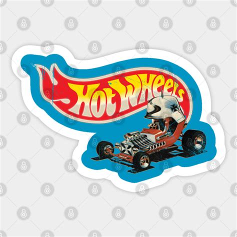 Vintage Style Hot Wheels Red Baron Hot Wheels Sticker TeePublic