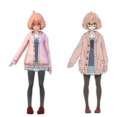 Mirai From Kyoukai No Kanata 3d Model Blend 1 Blender Character