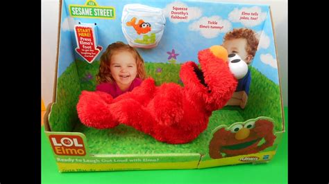 Sesame Street Lol Elmo By Hasbro Playskool Video Toy Review Youtube