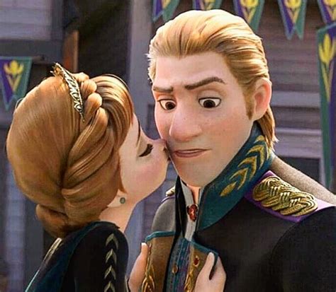 Frozen Princess And Prince Kissing Each Other