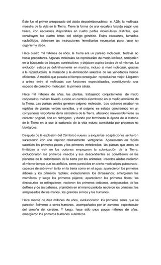 Lectura Origen De La Vida Sexto Pdf