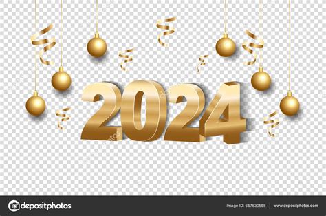 2024 Happy New Year Background Design Greeting Card Banner Poster Stock