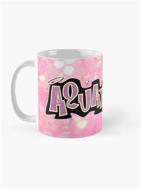 Aquarius Bratz Style Iconic Pink Glitter Font Logo Cute Y2k