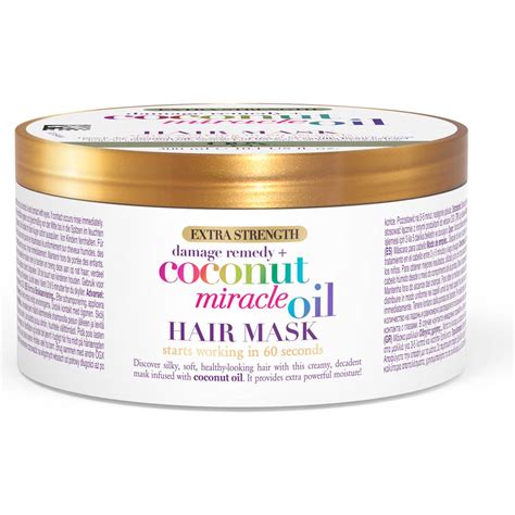 Ogx Coconut Miracle Oil Damage Remedy Hair Mask For Dry Hair Ml