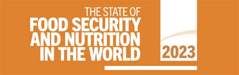 Launch Of The State Of Food Security And Nutrition In The World 2023