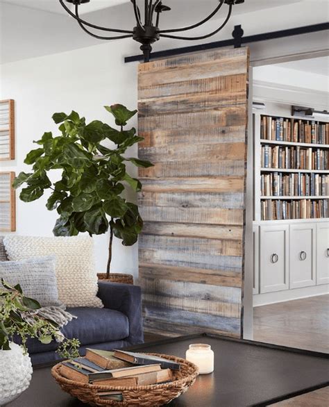 Reclaimed Wood Sliding Barn Door In Wood Barn Door Diy Sliding