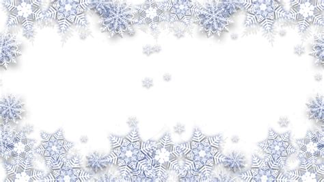 Winter Snowflakes Christmas Snowflake Border Clipart PNG Images | PSD ...