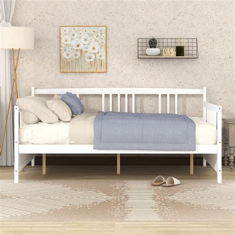 Modern Wood Daybed Full Size Daybed With Support Legs Bed Bath