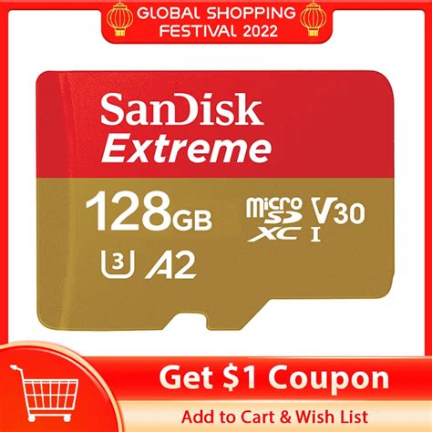 Sandisk Originele Geheugenkaart Extreme Micro Sd Kaart A A V U