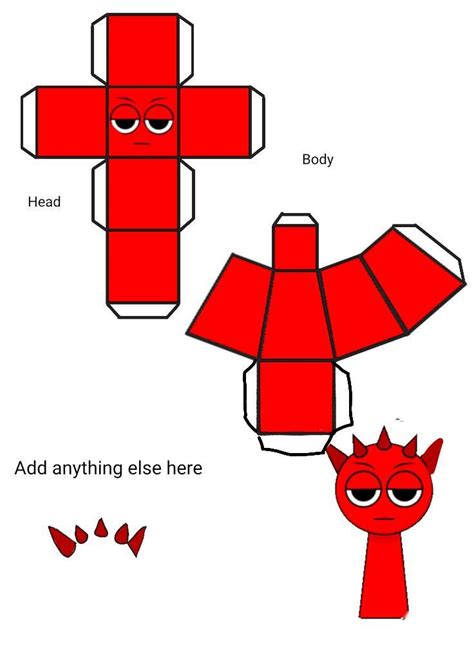 Reddy Sprunki Paper Doll Paper Dolls Diy Paper Doll Template Paper