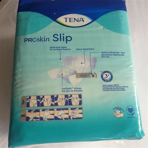 Tena Proskin Slip Super Maxi Diapers L Size Health Nutrition