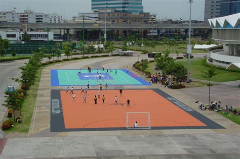 futsal court construction surfacing allsport america