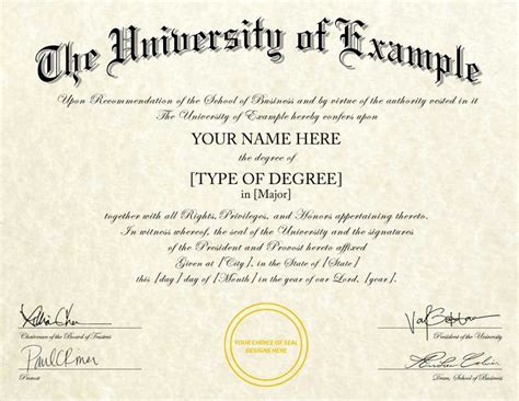 30 Fake Degree Certificate Template | Example Document Template