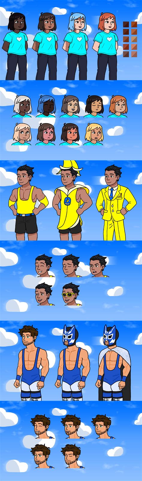 Winning Hearts Sprites 1 by Katy133 on DeviantArt