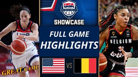 Usa Vs Belgium Womens Basketball Full Game Pre To Day Fiba Olympic