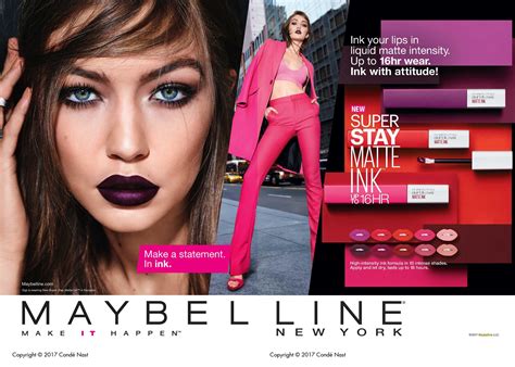 Advertisement Maybelline Maybelline Co 2017 Aug 01 Vogue 207 56 56 57 This