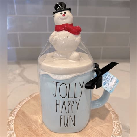 Rae Dunn Holiday New Rae Dunn Frosty The Snowman Ceramic Jolly