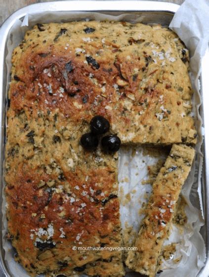 Easy Greek Cypriot Olive Bread Eliopita Mouthwatering Vegan